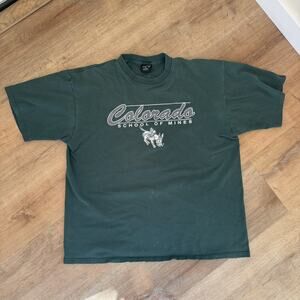 Vintage 80’s 90’s Colorado School of Mines Soffe T-Shirt - Men's XL Green READ